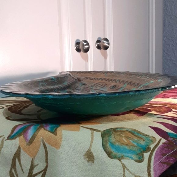 Tear Drop Glass Tray 16×10in. - Picture 7 of 10